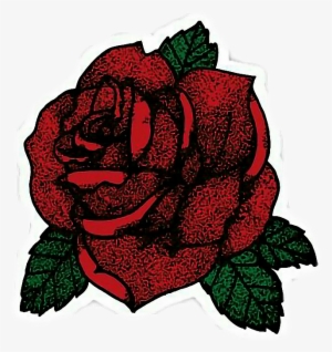 Single Black Rose Red Rose Png Clipart Image - Red Rose Stickers