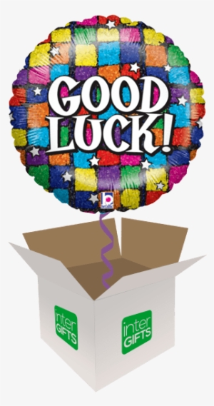 Mosaic Good Luck - 18 Inch Good Luck Squares Foil Balloon (1)