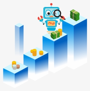 Search Salary Robot - Futuristischer Blauer, Roter Und Gelber Grußkarte