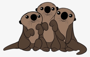 Sea Otters Clipart - Otters Clipart