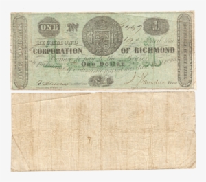 1861 $1 Corporation Of Richmond, Virginia Tr05-21 ~ - Virginia