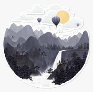Adesivo Roundscape Ii De @filgouvea - Roundscape Ii Throw Pillow Cover With Insert (16" X