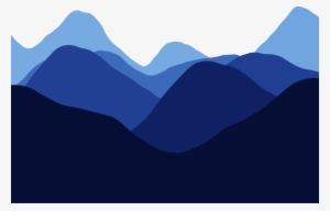 Drawing Mountain Range Silhouette Ridge - Mountain Range Transparent Clipart