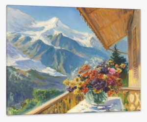 Russian Academic Painter Constantin Westchiloff Was - Mont Blanc, Switzerland Tote Bag