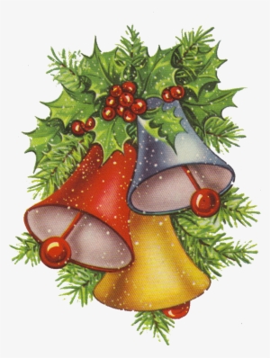 Christmas Holly And Bells Clip Art - Christmas Graphics Public Domain