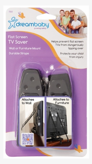 Dreambaby Flat Screen Tv Savers (pack Of 2, Black)