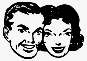 Cartoon Drawing Happiness Female - Retro Faces