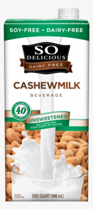 Slide Over Soymilk And Move Over Milk, So Delicious - So Delicious Cashew Milk Beverage - Unsweetened - Pack
