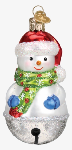 Jingle Bell Snowman Christmas Ornament - Old World Christmas 40293 Santa's Puppy Love Ornament