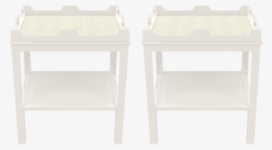 Edgartown Side Table In Club Navy And Natural Raffia - Computer Mouse