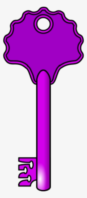 Key Clipart Purple - Purple Key Clip Art