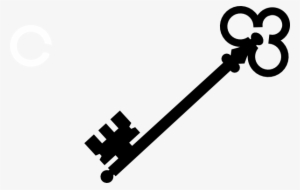 Black Olde Key Clip Art - Llave Alicia En El Pais De Las Maravillas