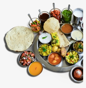 Indian Food Png Banner Free Library - Indian Veg Thali Png