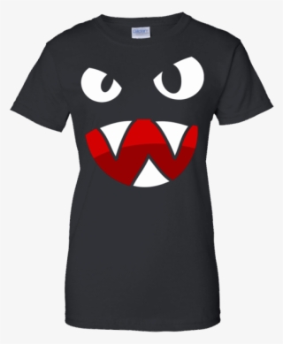 Spooky Face Shirt, Scary Angry Face Pointy Teeth T-shirt