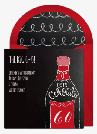 Customizable, Free 60th Champagne Chalkboard Online