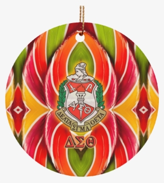 Delta Sigma Theta Circle Ornament
