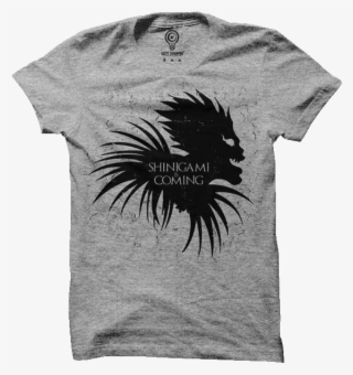 Shinigami Is Coming Guys / Grey / Small, Tees