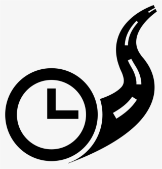 Clock On Road Travel Time Symbol Comments