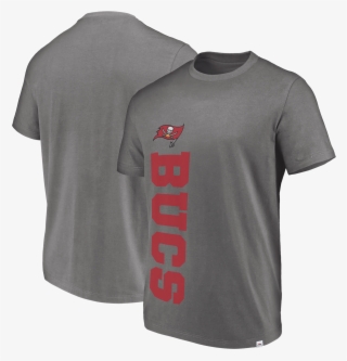 Majestic Buccaneers Men's Charcoal Flex Vertical Tee