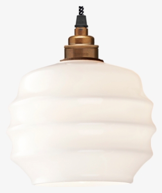 Glass Opal Ripple Pendant Shade Small
