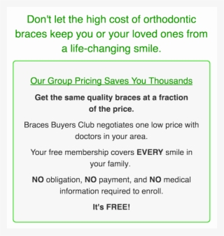 Braces Buyers Club Benefits