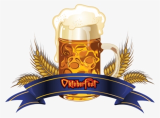Download Oktoberfest Beer With Wheat And Blue Banner
