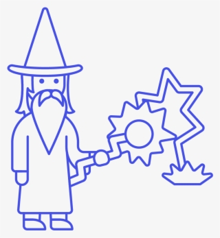 25 Wizard Male Staff