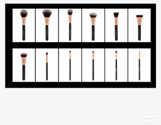 F39 Dome Powder Brush Rose Gold/black