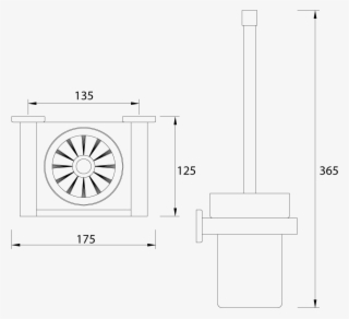 Mizu Drift Toilet Brush & Holder Black