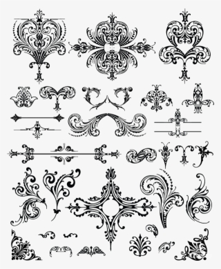 Retro Style Ornaments Vector Векторные Украшения