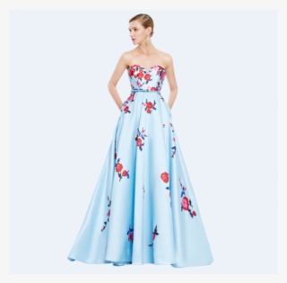 Strapless Ball Gown Blue