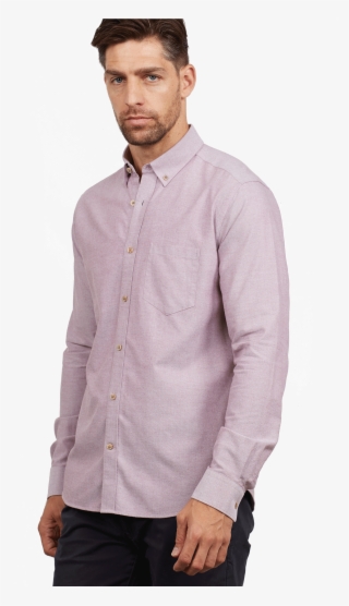 Get The Thatcher Oxford Shirt In Burgundy Online