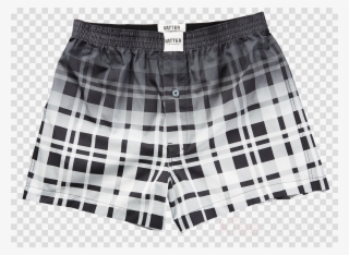 Vatter Boxer Short Loose Larry Black/white Faded Clipart