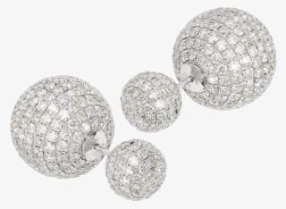 50ct Round Brilliant Micro Set Diamond Earrings Set