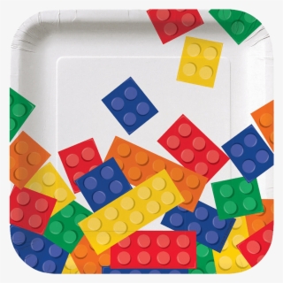 Block Party Paper Plates Small