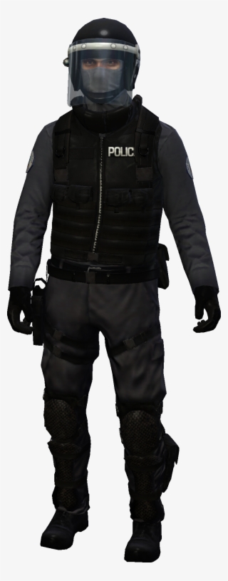 Agent 47 Wearing The Chicago Swat Uniform