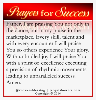 Prayer For Success