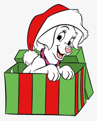 Dalmatian Puppy Riding Christmas Train Dalmatian Puppy