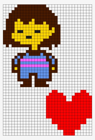 Undertale Heart Pixel Art Resume Human Perler Bead