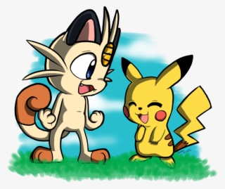 Meowth And Pikachu