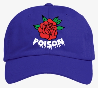 Poison Rose Blue Hat