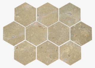 Bottega™, Estrella Daina Satin Brushed 3" Hexagon,