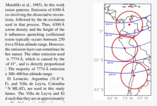 A Map Of Western South America Showing The Location