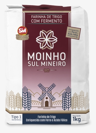 Farinha De Trigo Moinho Sul Mineiro Com Fermento