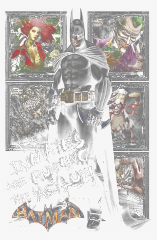 Arkham Running The Asylum Men's Slim Fit T-shirt