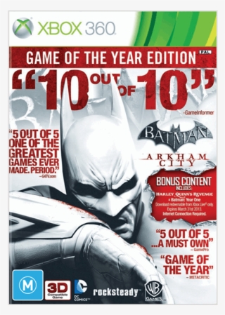 Arkham City Game Of The Year Edition
