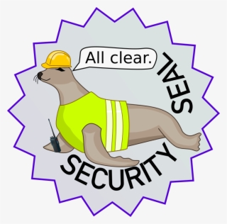 A Seal Wearing A Hard Safety Helmet And A High Visibility