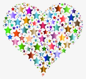 Heart, Love, Passion, Romance, Valentine, Stars Mutter - Colorful Hearts Transparent Background