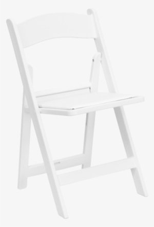 Chair, Folding White Wedding Chair With Pad