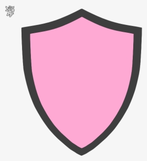 And Grey Clip Art At Clker Com - Pink Shield Png